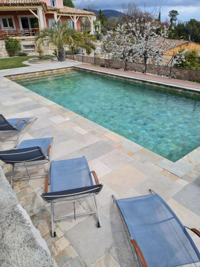 Adorable Maison Independante 30M2 Avec Piscine En Saison Кабри Екстериор снимка